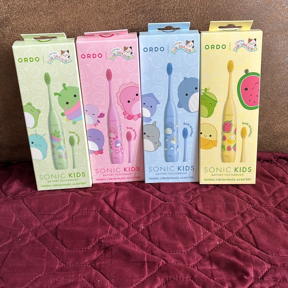 Squishmallows x ORDO Sonic kids battery  toothbrush